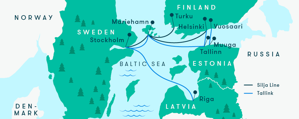 Tallink destinations